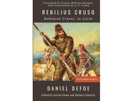 Livro Rebilius Cruso Robinson Crusoe, in Latin de Daniel Defoe (Latim)