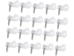 Organizador de 50 Peças com Clipes para Fios, Ideal para Cabos de Dados e Feixes de Cabos Prático SFUSHOS