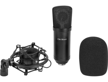 Microfone Condensador de Diafragma Grande OMNITRONIC MIC CM-78MK2 L