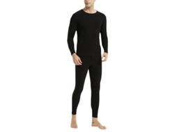 Roupa íntima térmica masculina Mystdiy 2026, manga comprida, modeladora e antipilling.