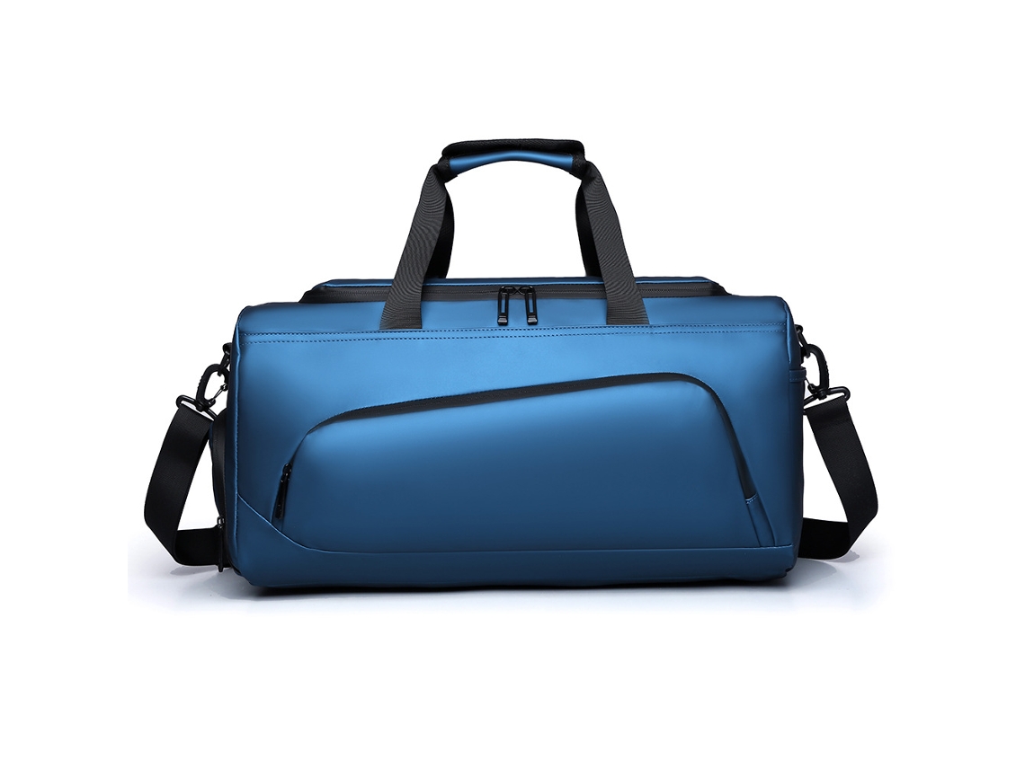 (azul) Bolsa De Ginástica, Com Compartimentos Para Itens Molhados E Secos, Bolsa De Ombro/total, Bolsa De Treino, Grande Capacidade.
