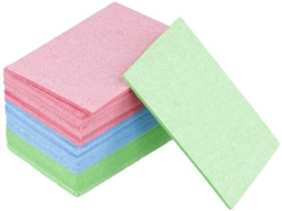 Sponjas De Limpeza 24 Unidades - Espuma De Limpeza Compactada - Pano De Cozinha - Celulose Natural - Materiais Sustentáveis - Dimensões 9,6 X 6,2 Cm -