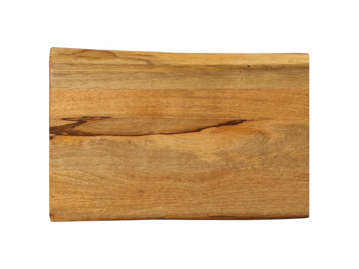Vidaxl Tampo De Mesa C/ Borda Viva 60x40x3,8 Cm Mangueira Maciça