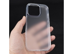 Capa Para Iphone 17 Air 2.0 Semitransparente Fosca Com Botão Da Câmera E Toque Magnético.