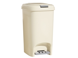 Lixeira com pedal tampa grande capacidade 15l versátil para cozinha sala banheiro