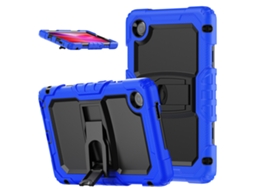 Capa Para Tablet Lurelia, Compatível Com Lenovo Tab One De 8,7" (modelo 2025, Azul, Silicone, Função Sono, Proteção Antiquedas