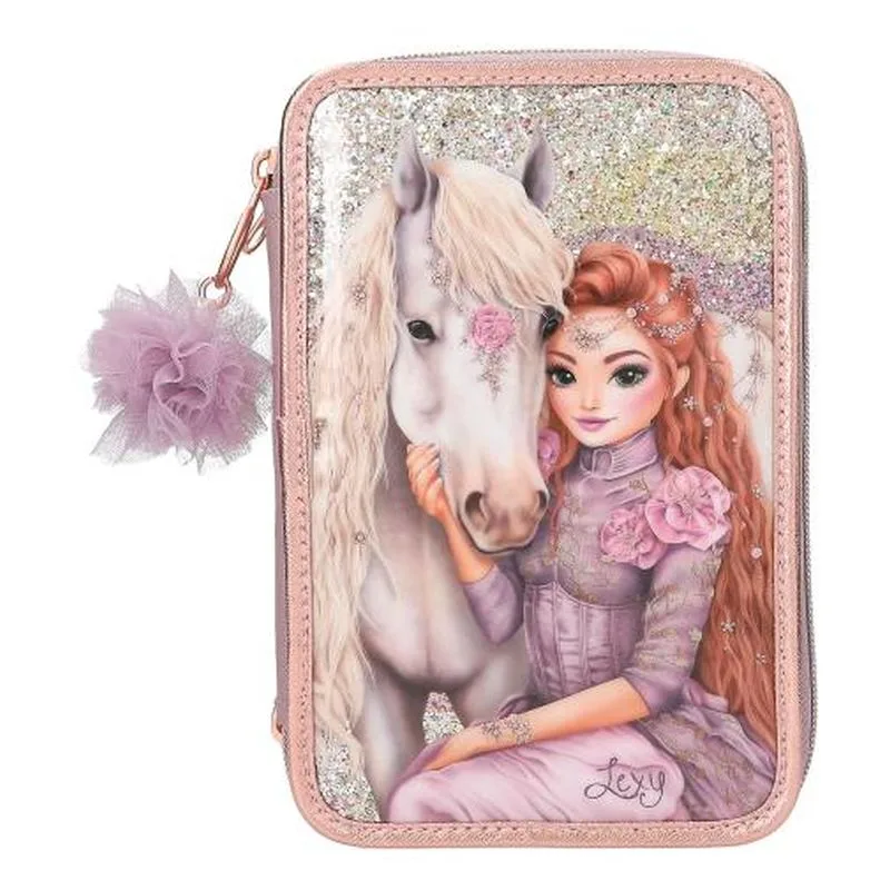 Top Model Estuche Triple Viva Violet con Accesorios 13292 DEPESCHE