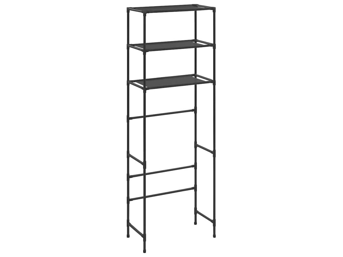 Storage Rack Over Toilet, Storage Racks Over Toilets Vidaxl Preto Aço Inoxidável (53 X 28 X 169 Cm)