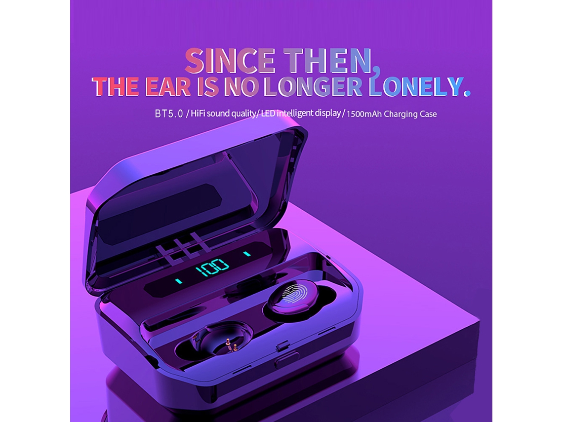 Fones de Ouvido Bluetooth LAXISCREED (toque Digital, Hifi Sem Fio)