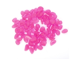 Pedras Luminosas Decorativas Para Jardim E Aquário Cor Roxo