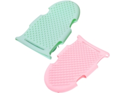 Conjunto De 2 Escovas Banho Leves Silicone Com Função Massagem, Acessório De Banheiro Para Uma Esfoliação Corporal