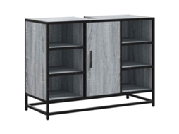 Bathroom Sink Cabinet, Bathroom Sink Cabinets Vidaxl Cinzeto Madeira Processada (n/a)