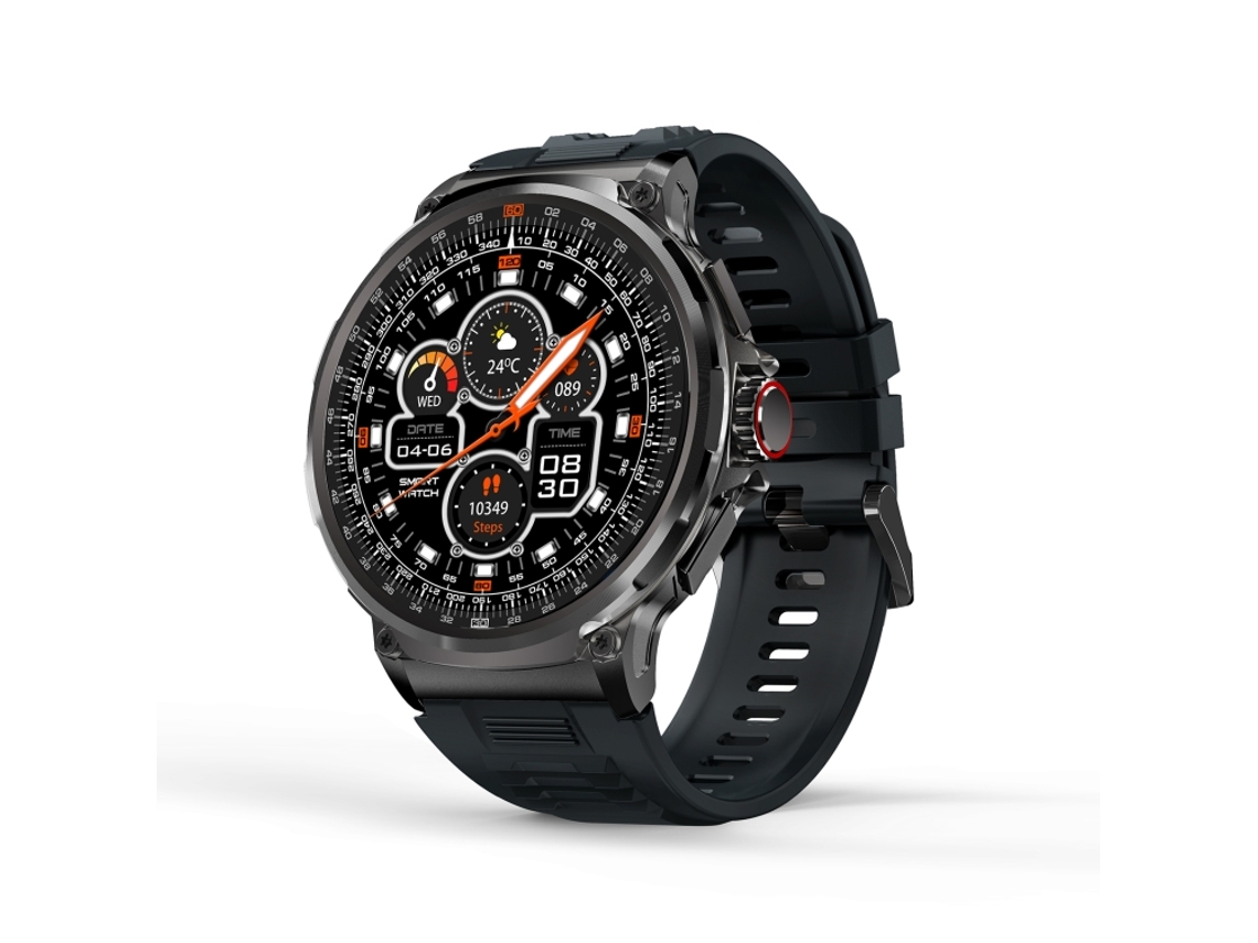 (preto) Smartwatch De 1,85 Polegadas Com Suporte Para Chamadas De Voz E Monitoramento Do Sono.