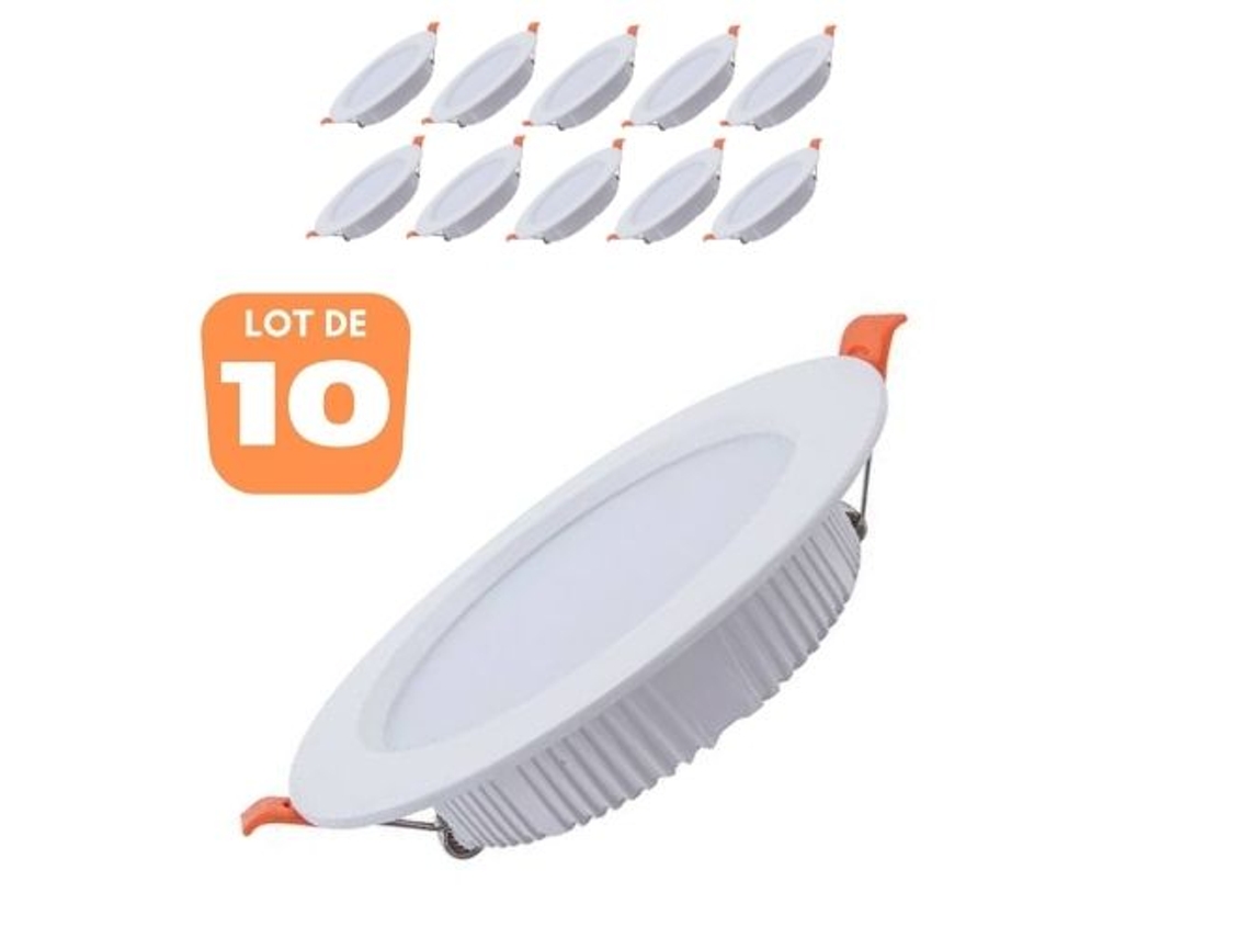 Conjunto de 10 Pontos Alexa Smd Led Rounto Branco 12W 4200K HOROZ ELECTRIC