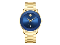 Relógio de Quartzo Masculino MDUG (dourado e Azul)