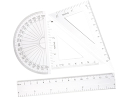 Réguas De Plástico Transparente, Design Prático E Decoração Escolar, Conjunto De 4 Unidades Para Material Escolar