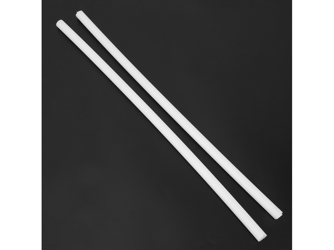 Laxiscreed Tubo De Plástico Pom Branco De Engenharia, 50cm De Comprimento E 1,5cm De Diâmetro