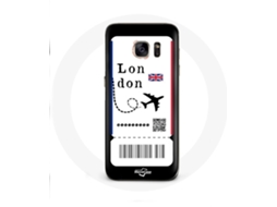 Capa para Samsung Galaxy S6 bilhete de avião Londres