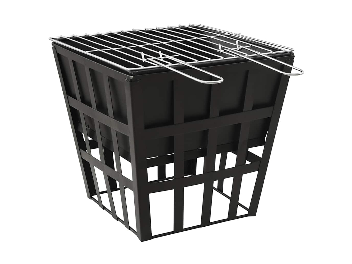 Fire Pit, Fire Pits Vidaxl Preto Aço
