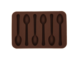 Mali molde de Silicone Antiaderente em Forma de Colher para Bolo Chocolate Diy Acessório de Cozinha