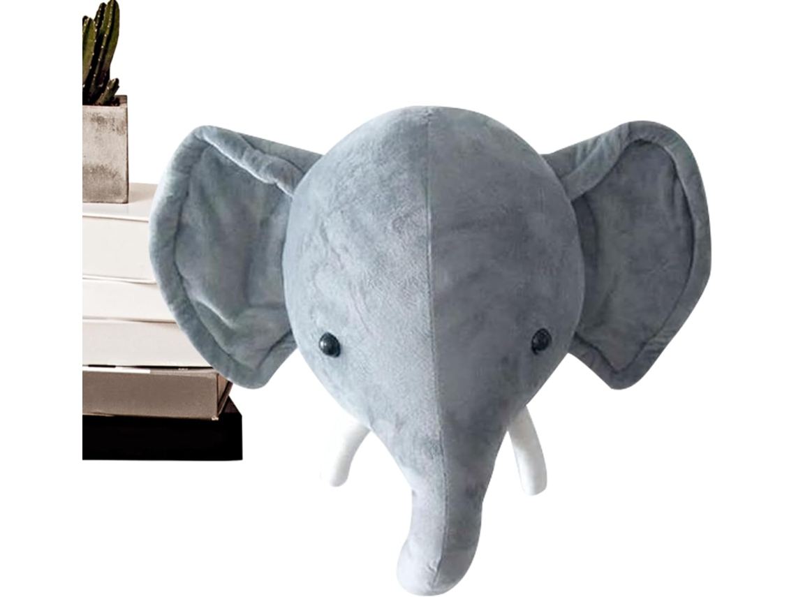 Cabeça De Animal Pelúcia Para Pendurar Na Parede, Decoração Casa,