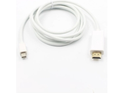 Cabo Mini Displayport para Hdmi 1,8 Metros Branco AQUAFORGE