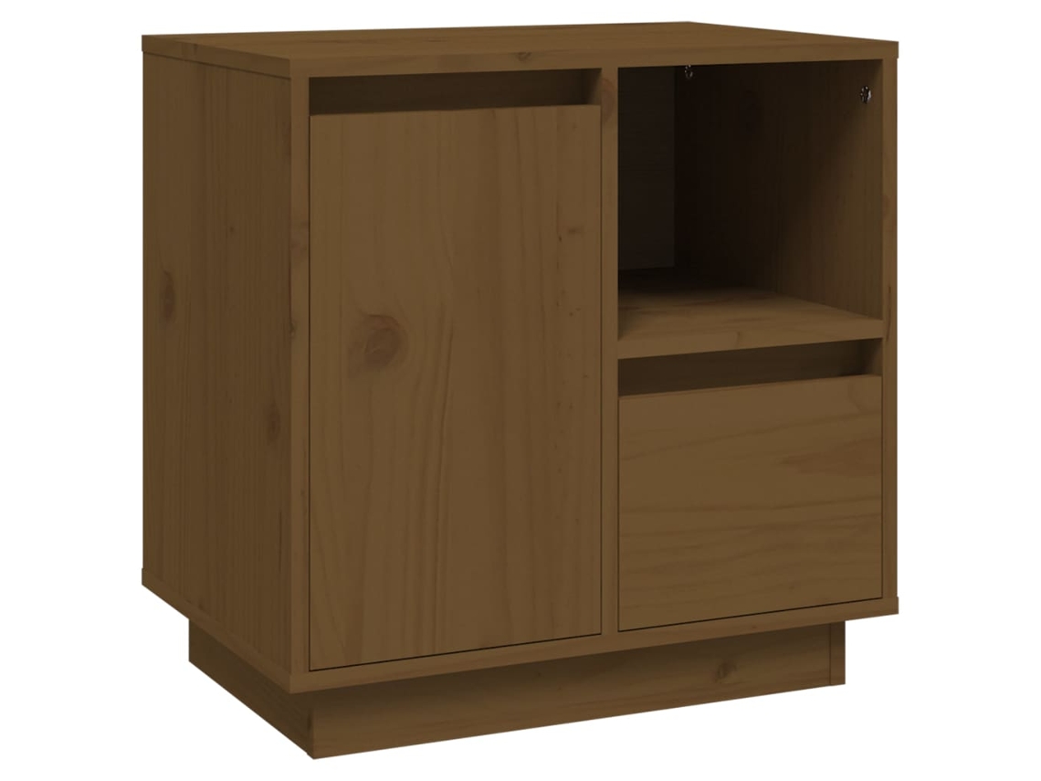 Bedside Cabinet, Bedside Cabinets Vidaxl Marrom Madeira De Pinho (n/a)