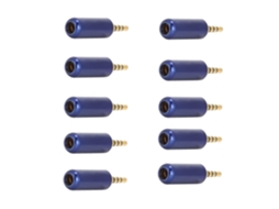 Plugue Balanceado de Cobre de 4 Polos e 2,5 Mm, Pacote com 10 Unidades, com Grampo para os Fios. SFUSHOS