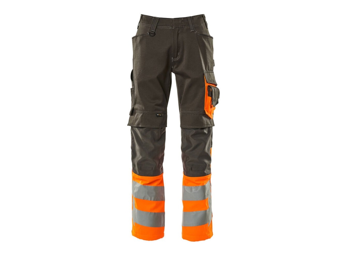 Calças Grandes Com Bolsos Para Joelheiras Safe Supreme 15679 Castanho 46 / 32 MASCOT