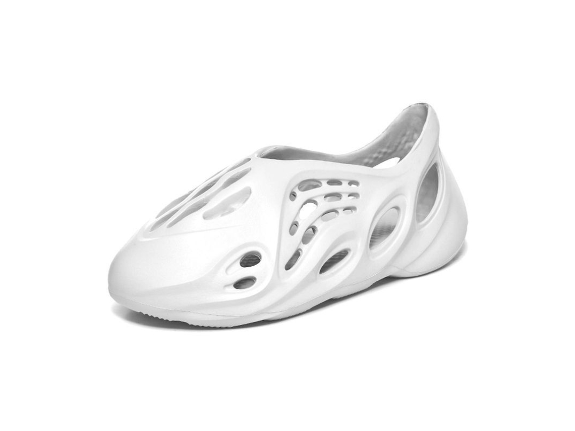Sandálias de Praia, Buracos, Personalizadas, Solado Espesso, Antiderrapante, Tamanhos 35-47, Branco | S/MARCA