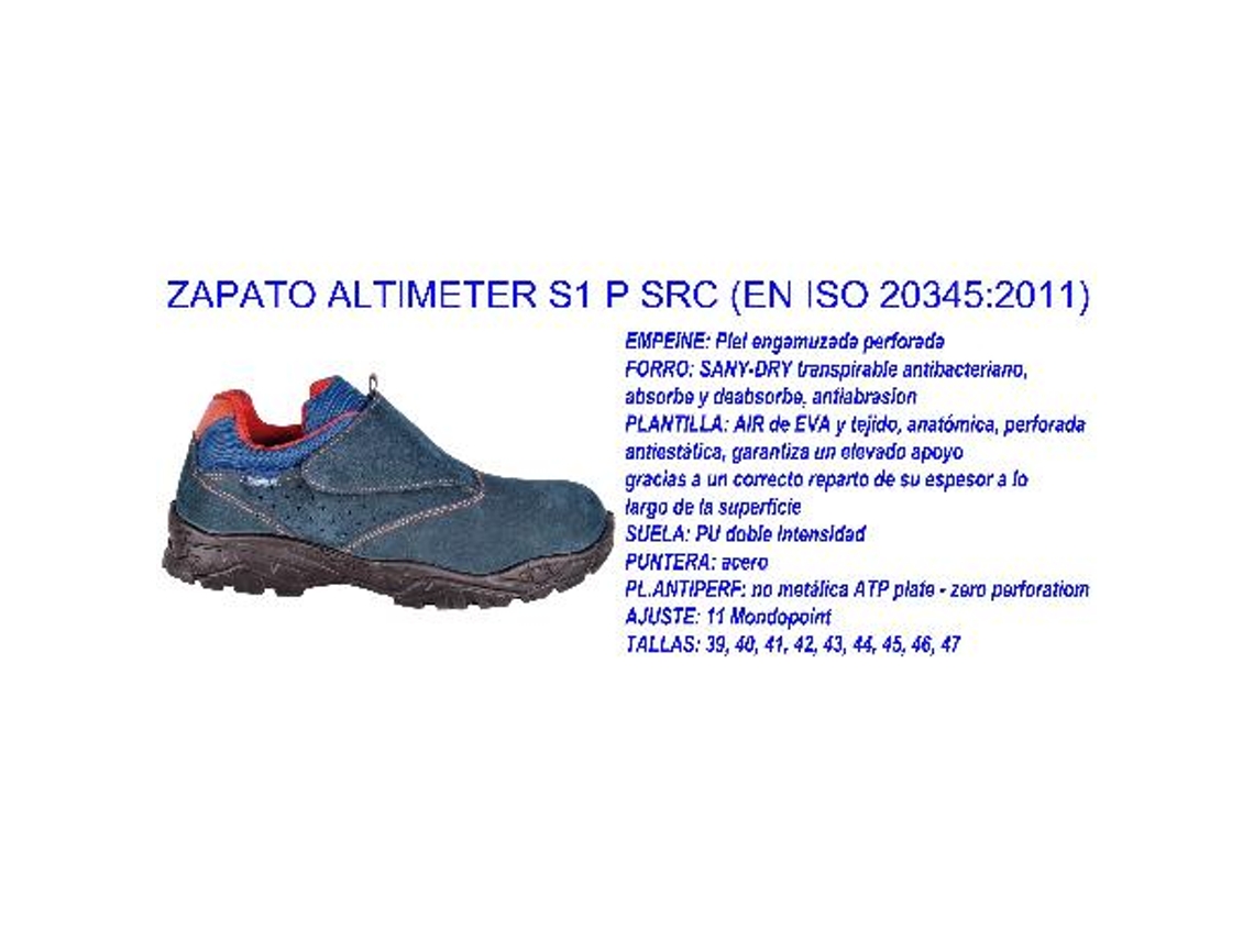 Cofra zapato altimeter n 40  s1 p  src  punt+plantilla 22060.000
