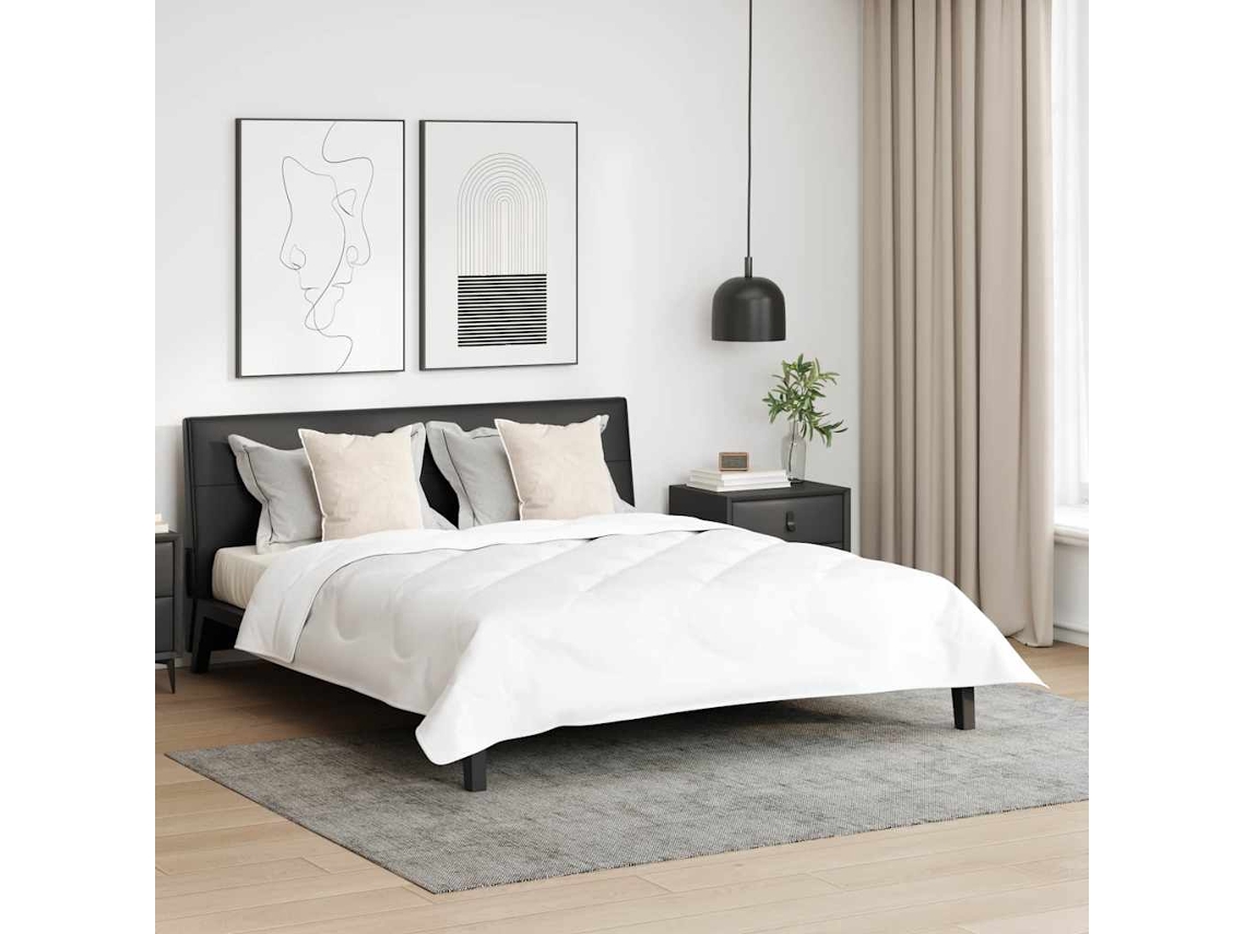 Vidaxl Almofada 2 Unid. 51 X 50 X 20 Cm Poliéster Branco