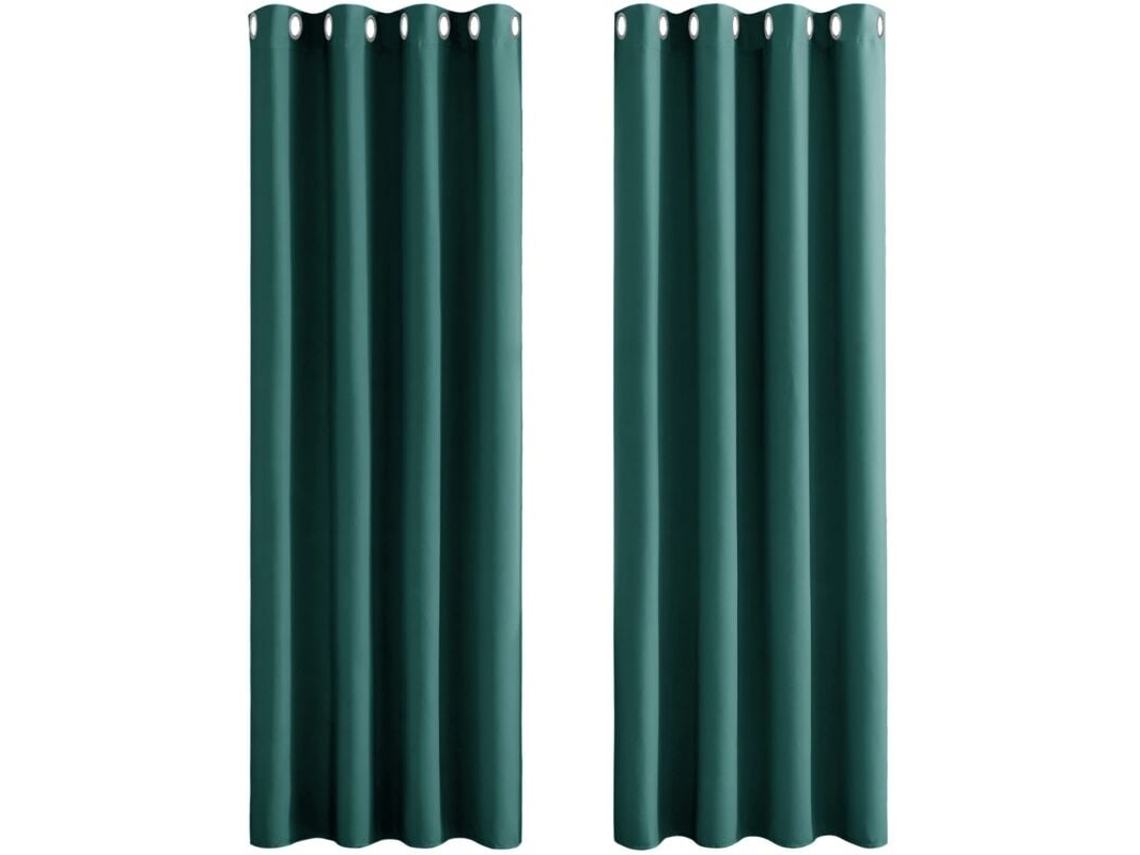 Cortinas Blackout Para Quarto - Cortinas Duplas Com Isolamento Térmico Para Janela / Conjunto De 2 Cortinas De Tecido Grosso Sólido, C 100 XA 130