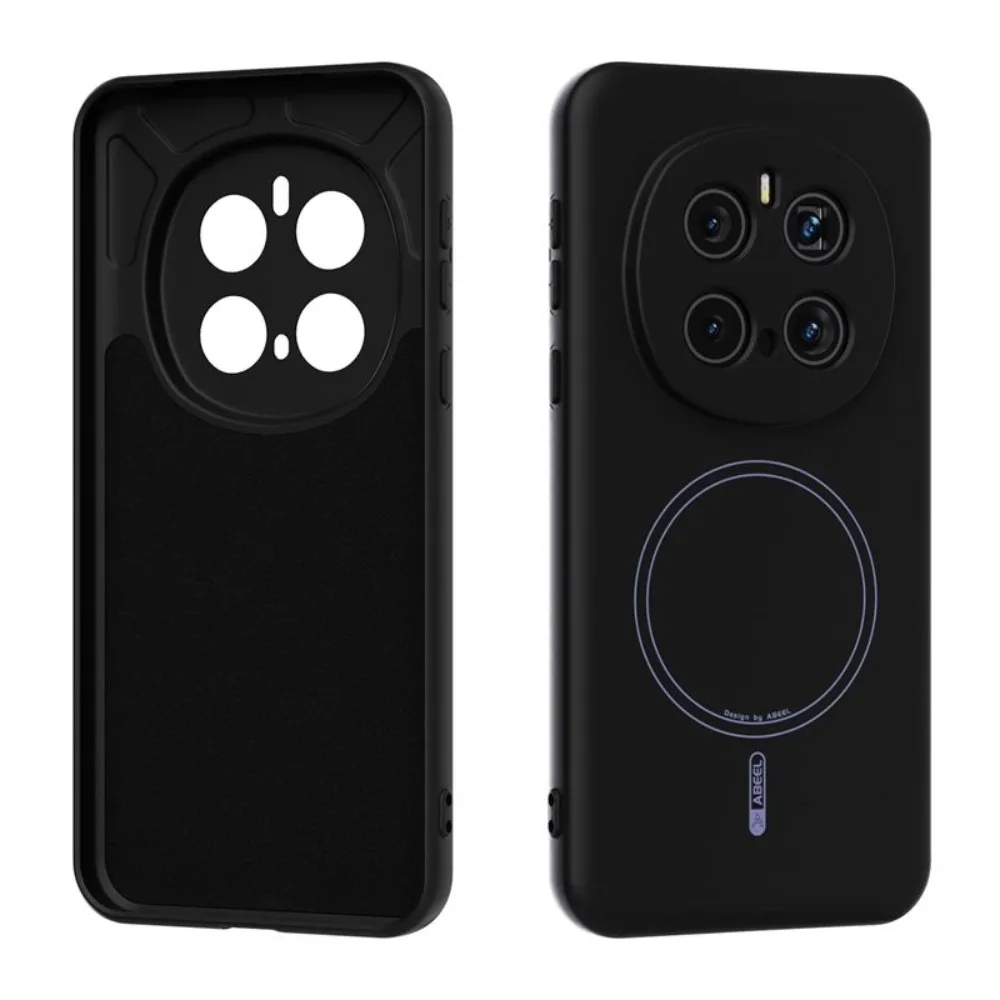 (preto, Honor Magic8 Pro) Pele-friendly Toque Macio Silicone Magnético Sucção Telefone Caso, À Prova De Choque, Carregamento Sem Fio