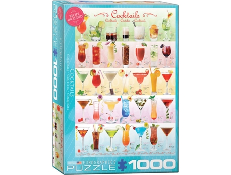 Puzzle 2D  Cocktails 1000 pcs (1000 peças)