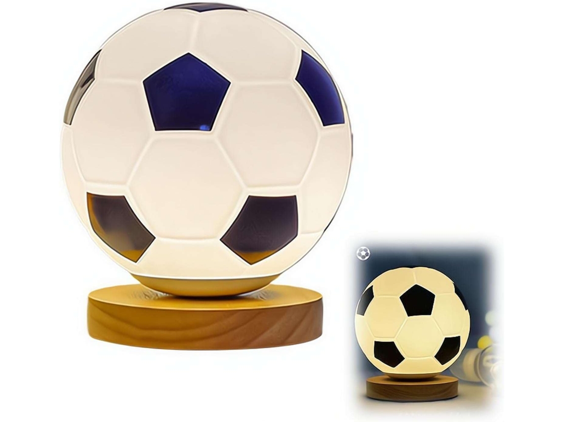 Luminária noturna de futebol, lâmpada de futebol com 3 modos de iluminação.