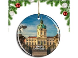 Enfeite de árvore de Natal com o Castelo de Berlim, Alemanha - Coleção Viagem à Cidade