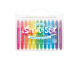 Lápis De Cor Em Gel Aquarela Ooly Smooth Stix Conjunto Grande De Lápis De Cor Para Crianças