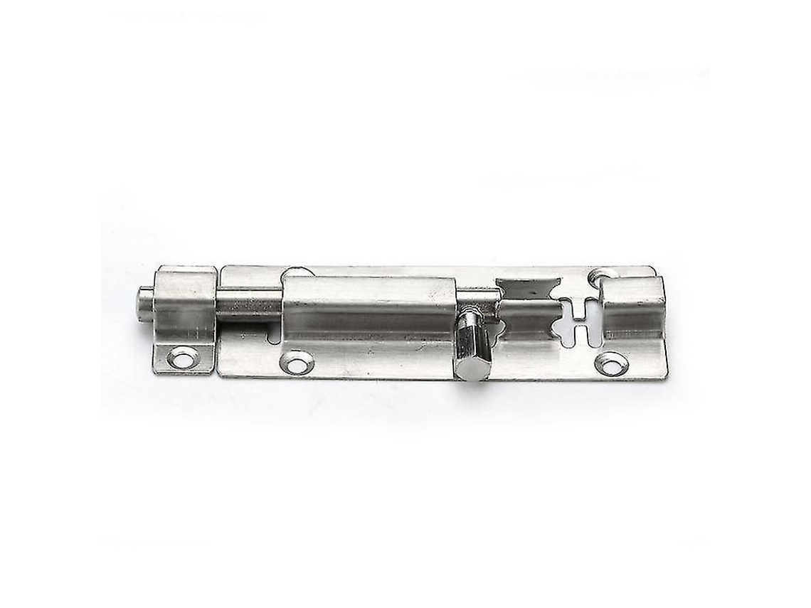 Tranca De Porta Com Corrente E Fecho, 6 Polegadas, Aço Inoxidável