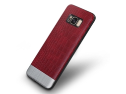 Capa Crocodilo Vermelha para Samsung S8plus EOOCOO