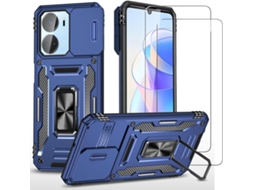 Capa Carro Proteção Câmera Para Honor, Huawei Huawei Honor Play 7t/honor X7a Hongwe. Anti-choque Magnética Verde
