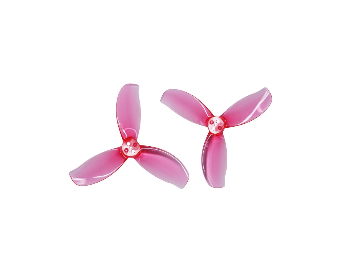 Hélices Gemfan D3 de 3 Pás, 3 Polegadas, em Policarbonato, com Furo de 1,5 Mm, em Preto Transparente , para Drones de Corrida Fpv. MDUG (2 Pares)
