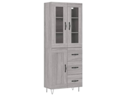 Highboard, Highboards Vidaxl Cinzeto Madeira Processada (n/a)