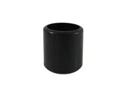 Topo Redondo Exterior Plástico Preto Ø8mm