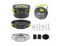Conjunto de Panelas para Camping Antiaderente Leve
