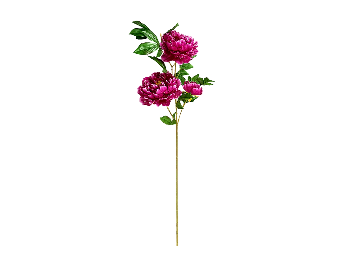 Laxiscreed Flores Artificiais Peônia Rosa Violeta - Pack De 10 Peças Para Decoração