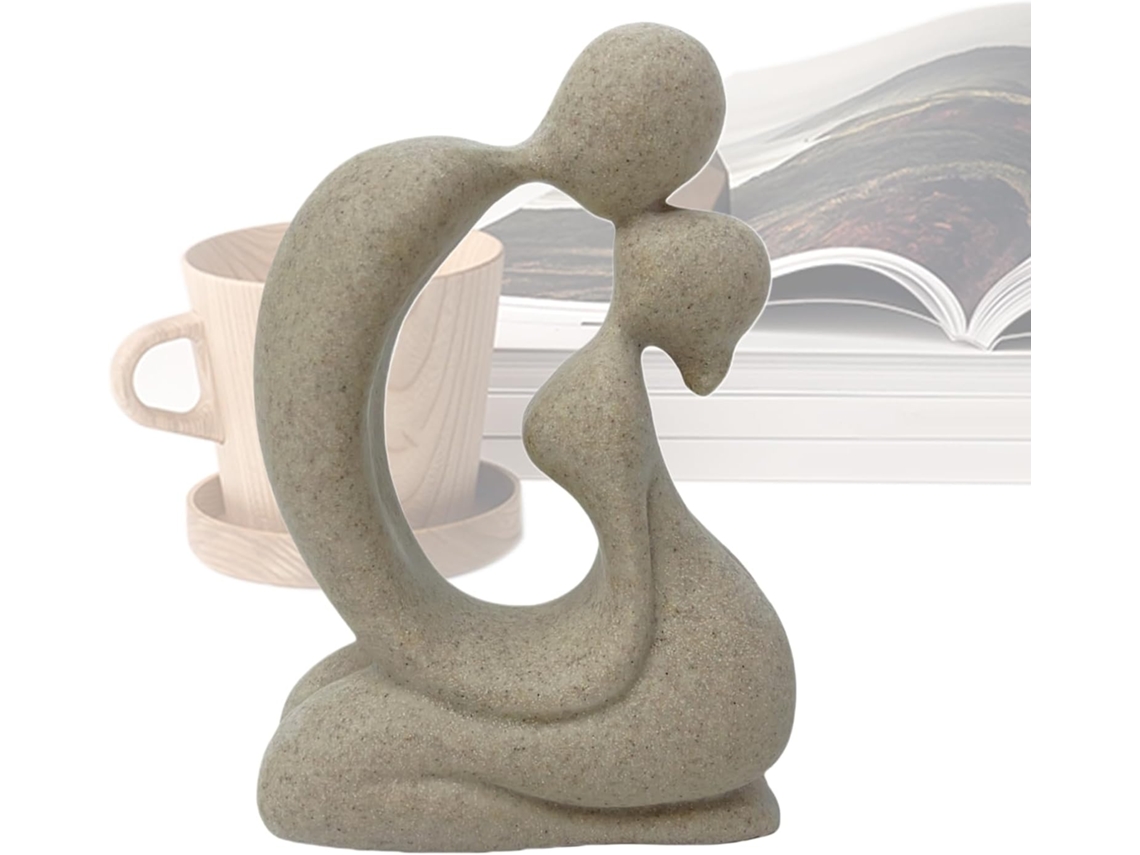 Par de Esculturas em Resina Escultura Casal Decora o com Design Abstrato para Noivos Noivado Quarto Casa Presente VAYOTOY