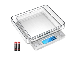 Balança Digital De Cozinha Alta Precisão, 3000g/0.1g, Tamanho Bolso, Aço Inoxidável, Acessórios Para Churrasco, Café, Comida, Joias