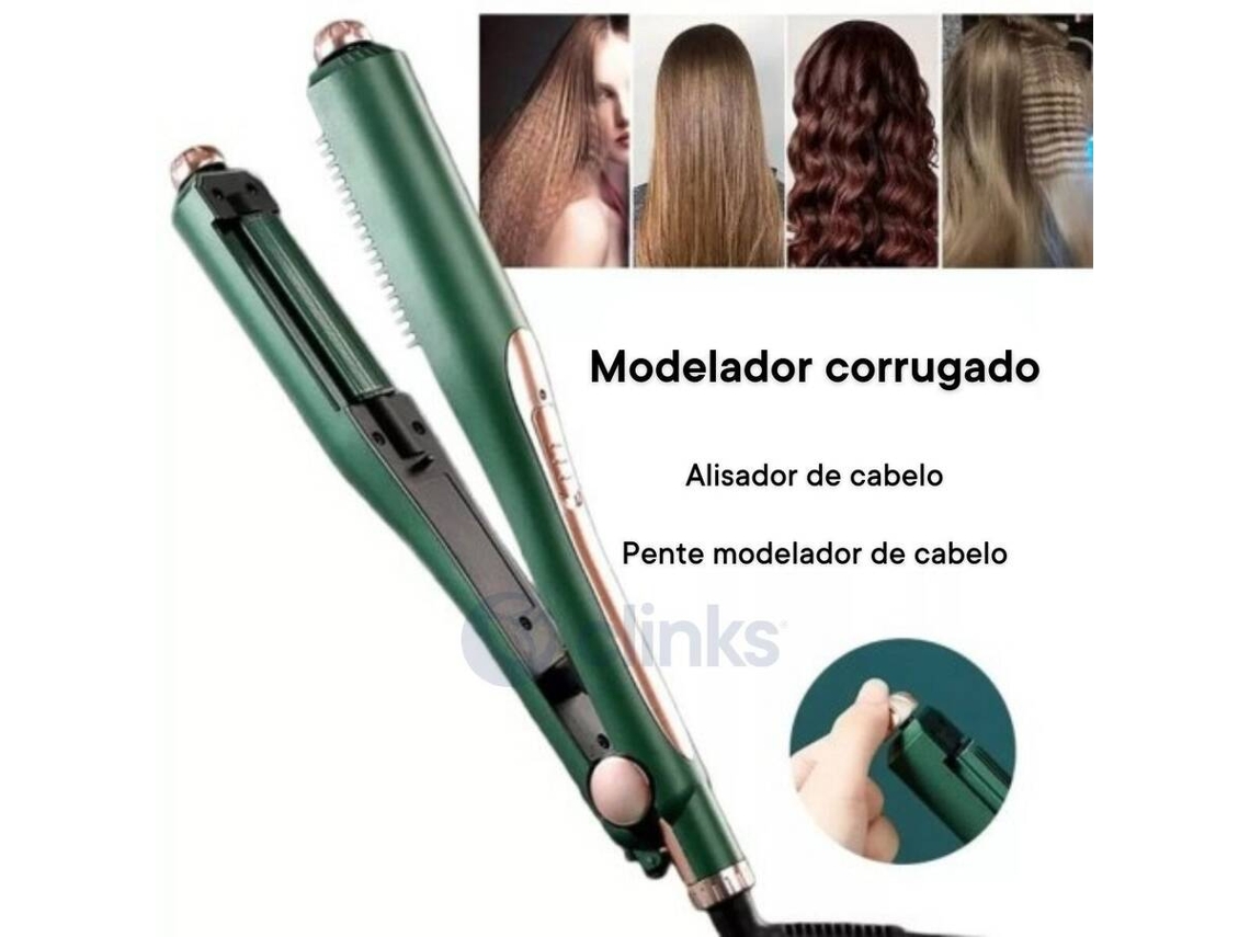 Prancha de Cabelo Multifuncional 4 em 1 CLINKS