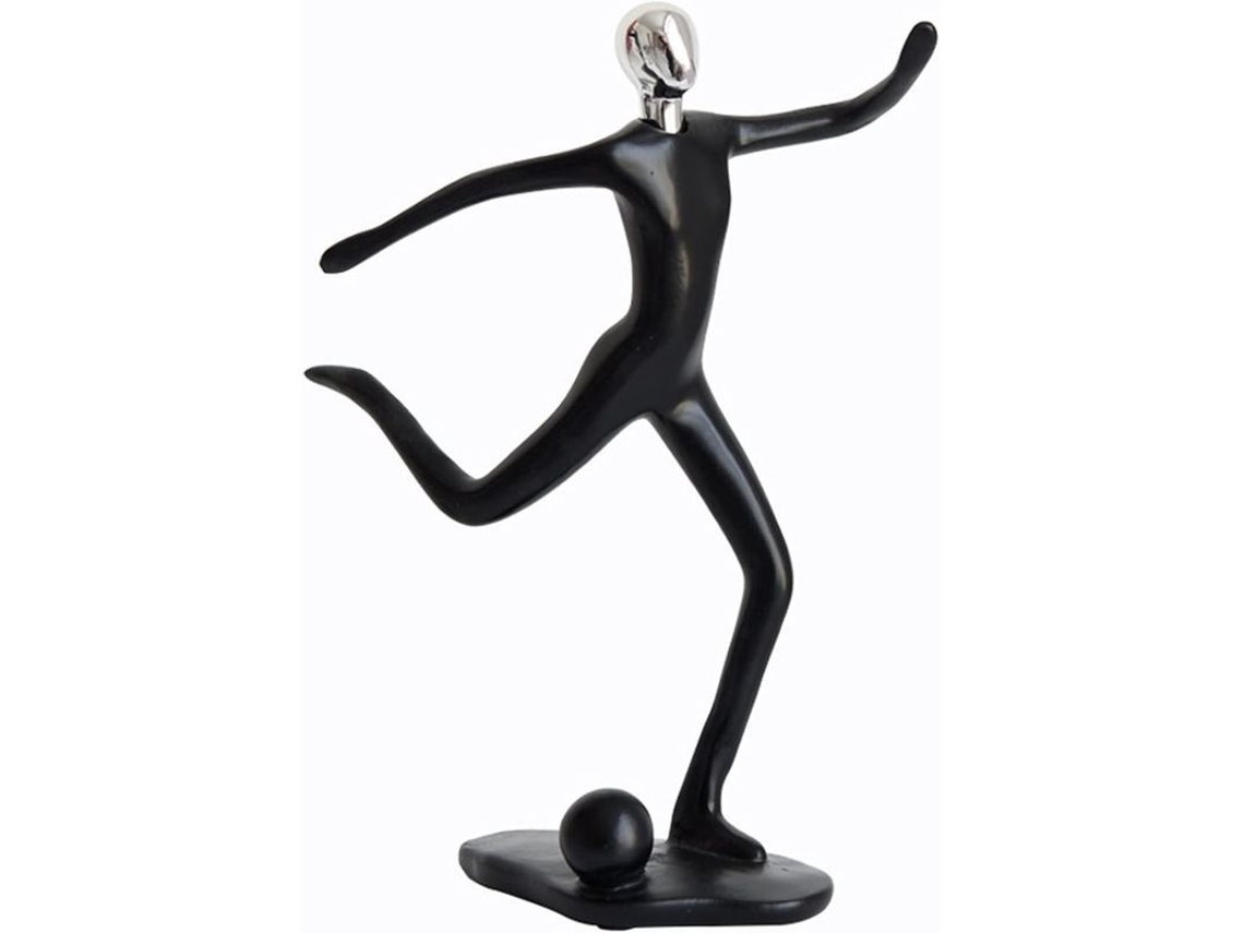 Nova Line escultura Abstrata Moderna de Esportes Preta em Resina para Decoração Casa Office Presente